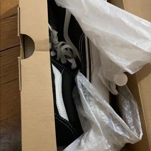 Black and white Vans